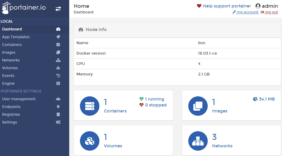 通过UI管理docker的方法