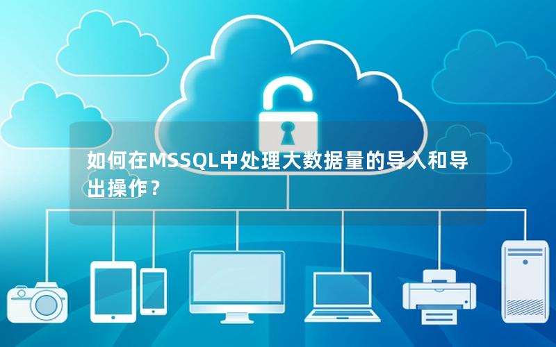 如何在MSSQL中处理大数据量的导入和导出操作？