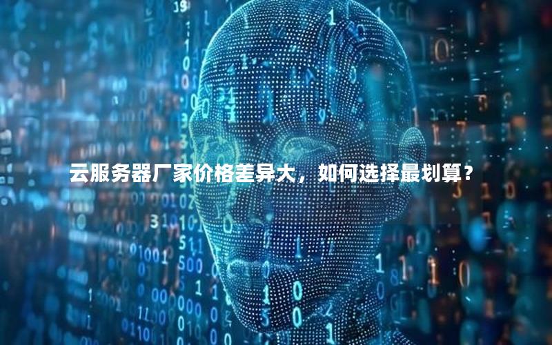云服务器厂家价格差异大，如何选择最划算？