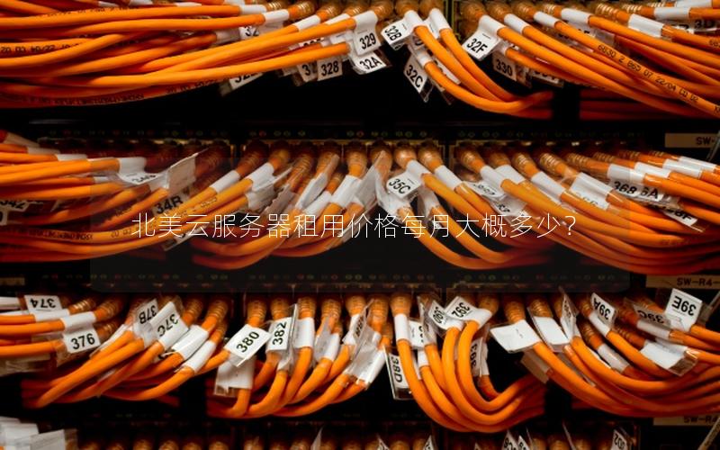 北美云服务器租用价格每月大概多少？