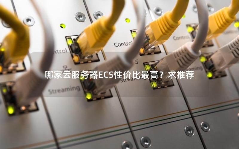 哪家云服务器ECS性价比最高?求推荐 哪家云服务器ECS性价比最高?求推荐