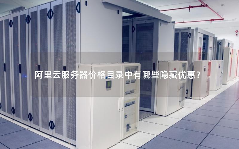 阿里云服务器价格目录中有哪些隐藏优惠？