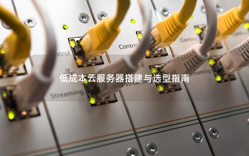 低成本云服务器搭建与选型指南