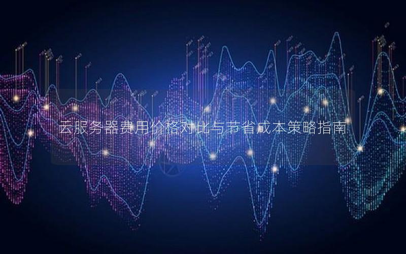 云服务器费用价格对比与节省成本策略指南