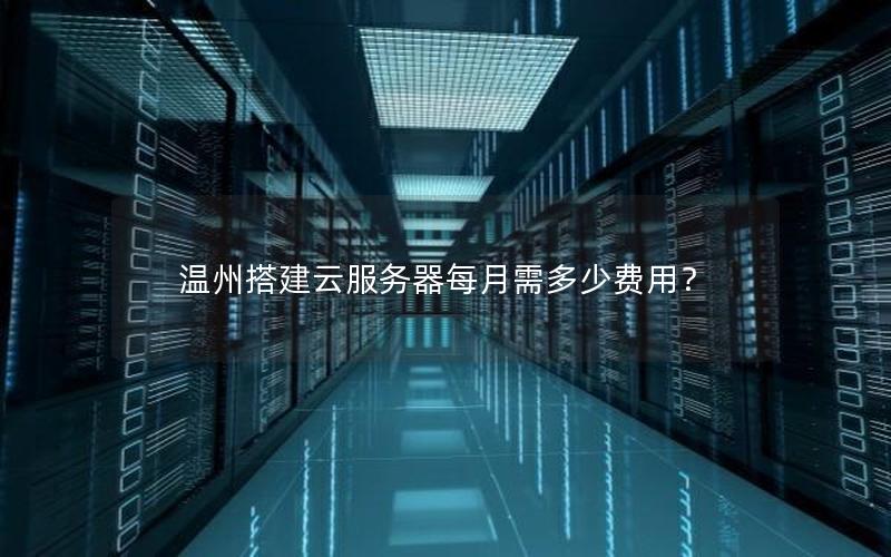 温州搭建云服务器每月需多少费用？