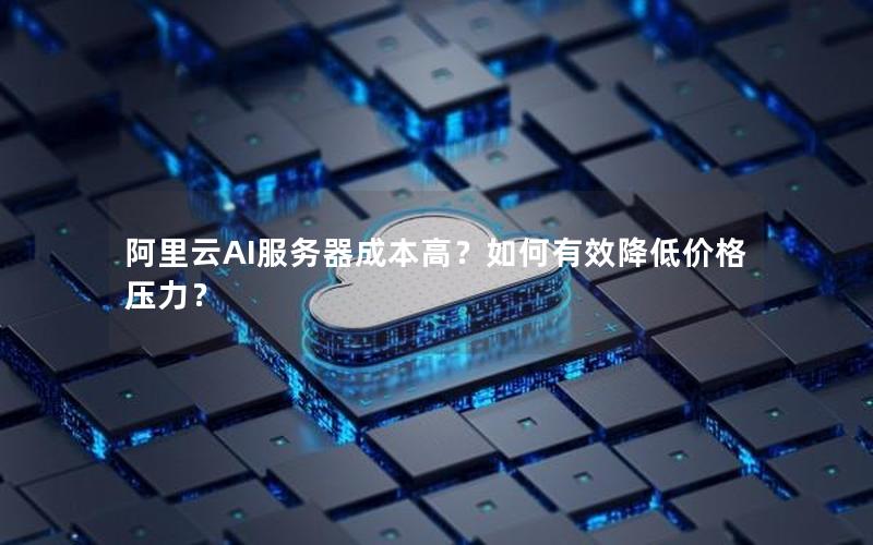 阿里云AI服务器成本高？如何有效降低价格压力？